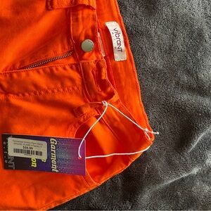 Vibrant Tangerine Flare Pants